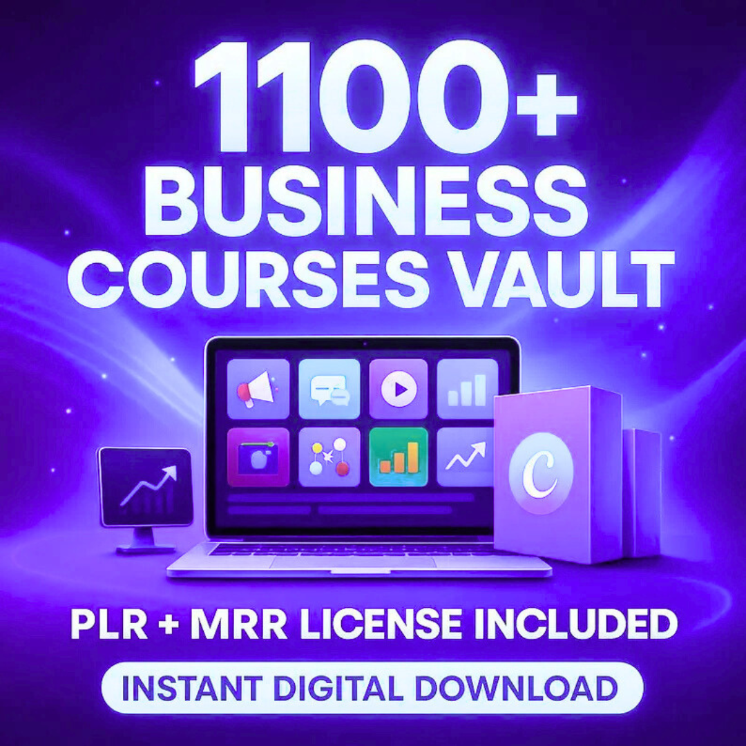1.100 Business Courses Mega Bundle – Courses with PLR & MRR