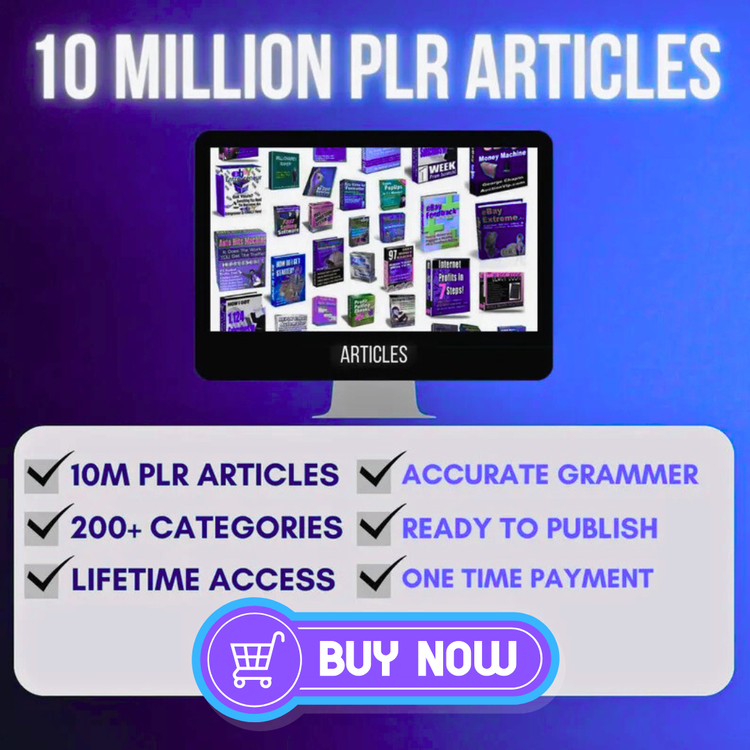 10 Million PLR Articles