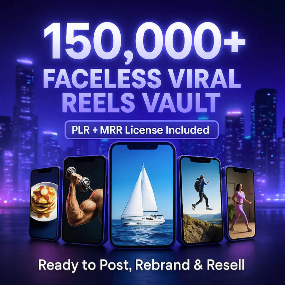 150.000+ Viral No-Face Reels Vault