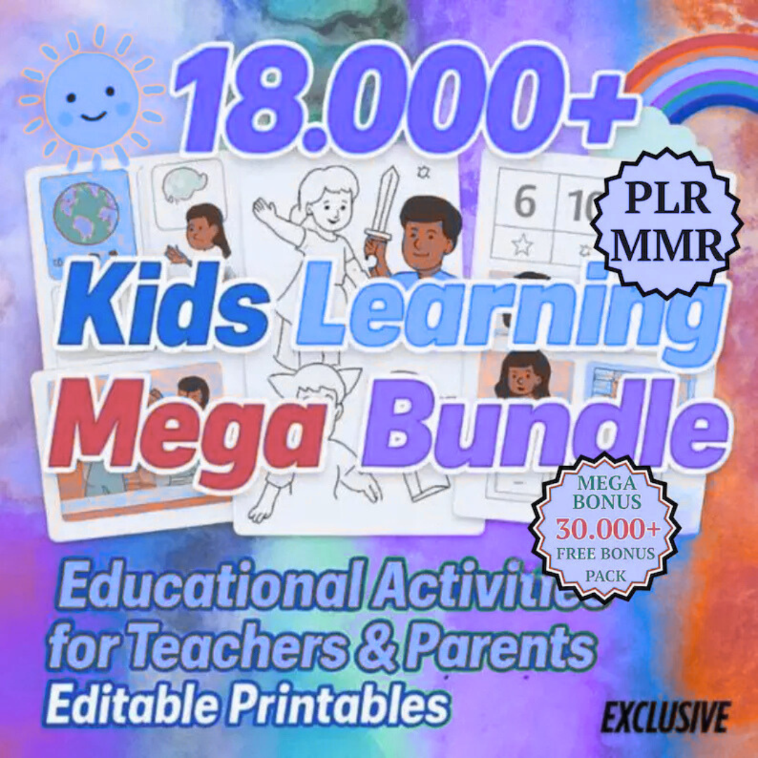 18.000 Mega Bundle of Kids’ Learning Worksheets