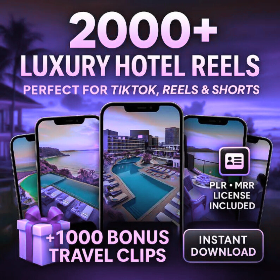2.000 Luxury Hotel Videos – Viral Travel & Lifestyle Collection