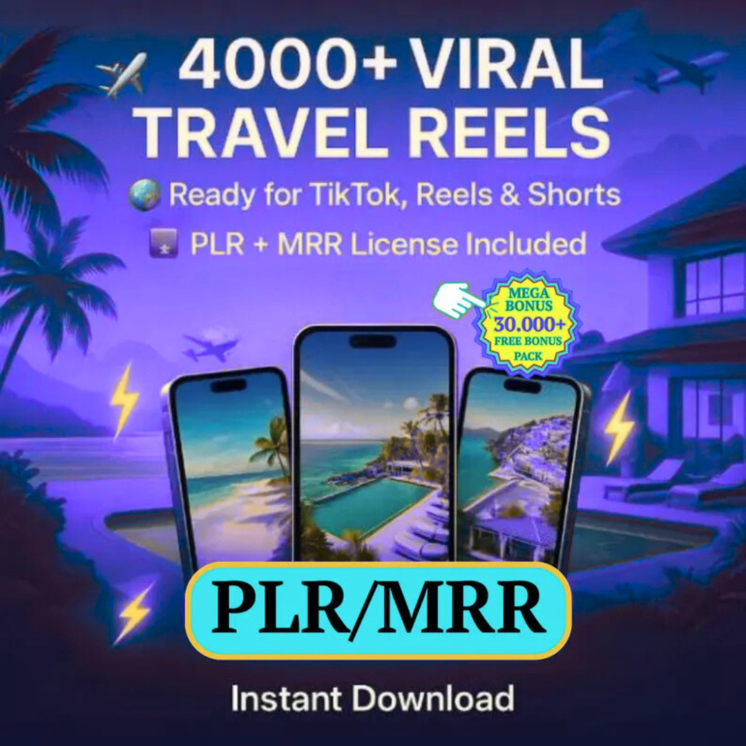 4000 Viral Travel Videos: Faceless Social Media Videos