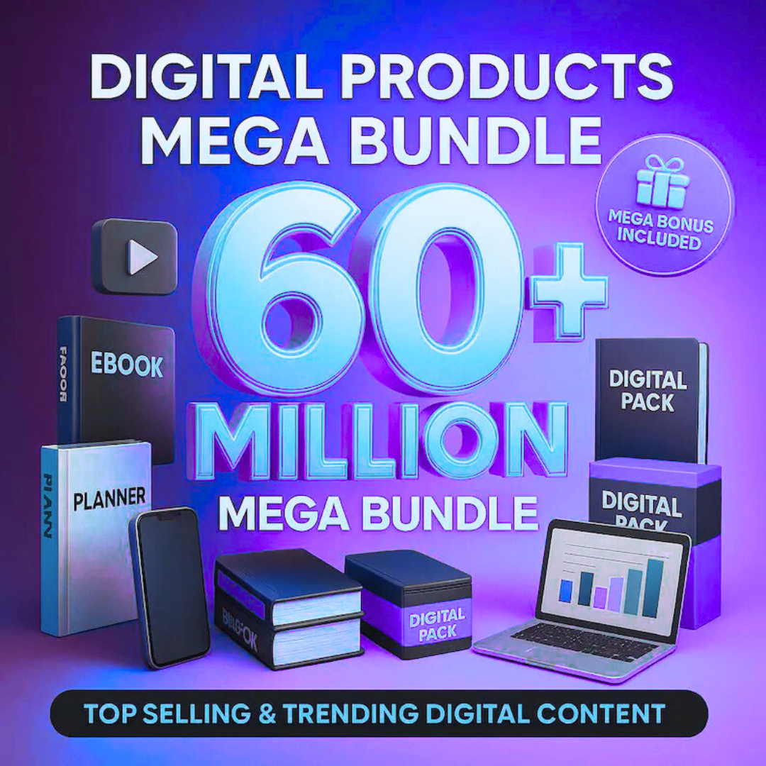 60 Million Digital Products Mega Vault – PLR & MRR Resale Rights