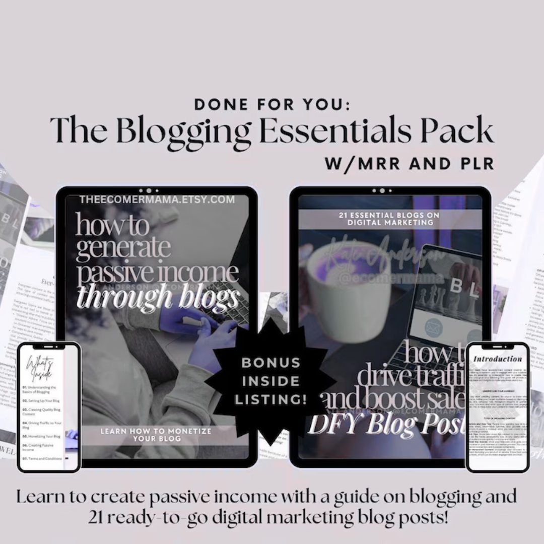 BLOGGING Bundle (PLR): The Ultimate Blogging Resource Pack