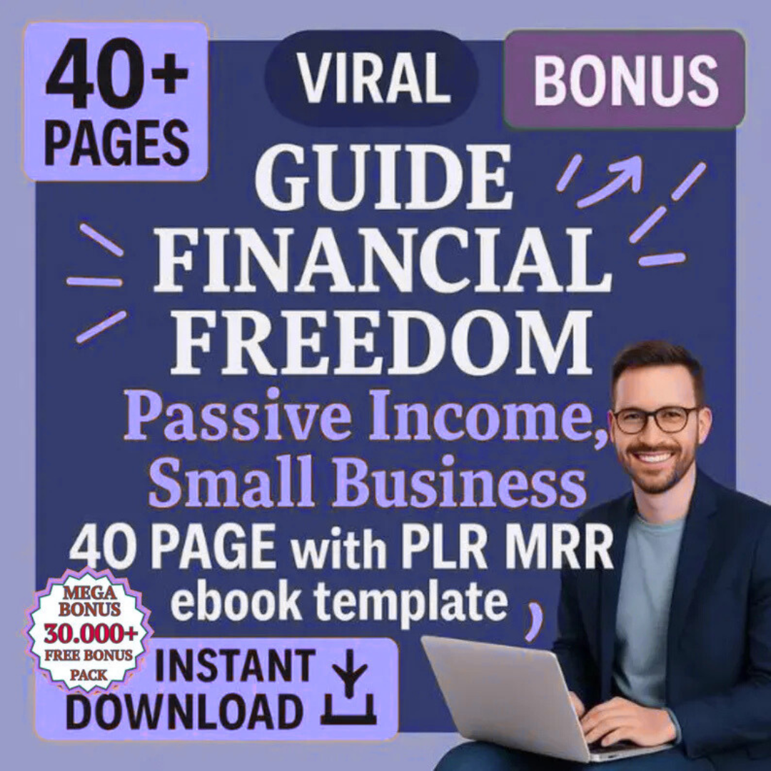 Financial Freedom eBook Bundle 2025 (PLR + MRR)