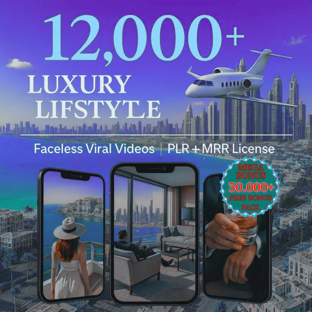 Luxury Lifestyle Video Bundle: 12.000+ Viral Faceless Videos