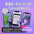 840 Viral Art & Craft Tutorials – Digital Download