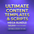 🤖 Editable AI Content Templates – Complete Social Media