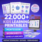 9.999 Mega Kids Coloring Pages Pack – Printable Activity Sheets