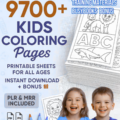 Mega Coloring Pages Pack for Kids – 9700+ Printable Activity